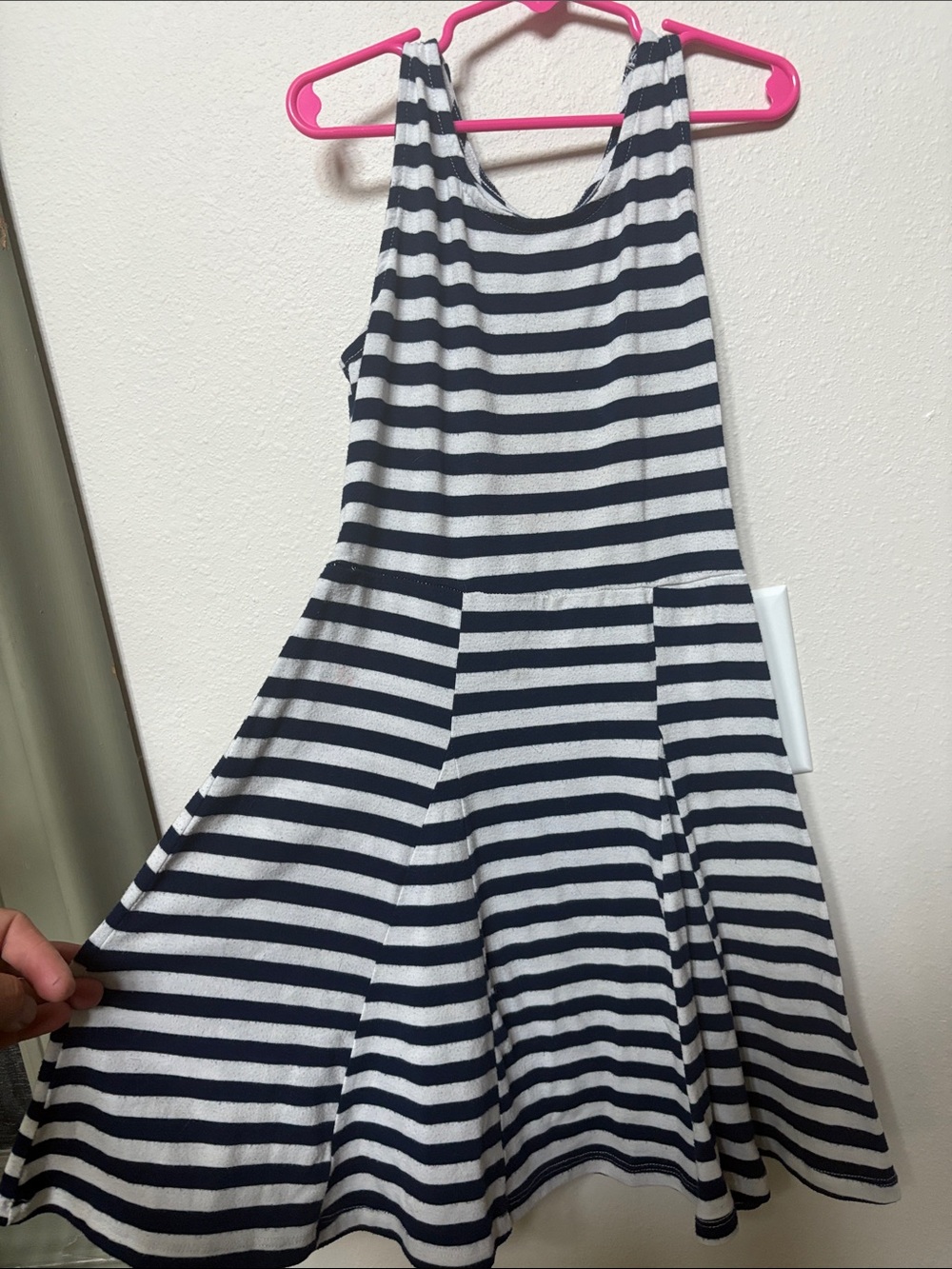 Arizona Jean Company Navy and White Striped Girls' Sundress